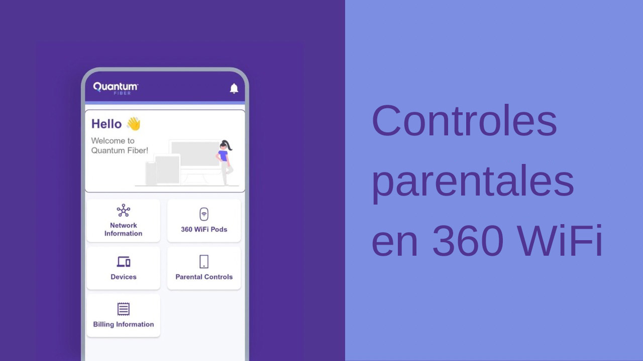 Pantalla de título del video de controles para padres de WiFi 360