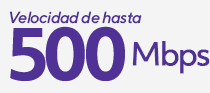 Hasta 500 Mbps